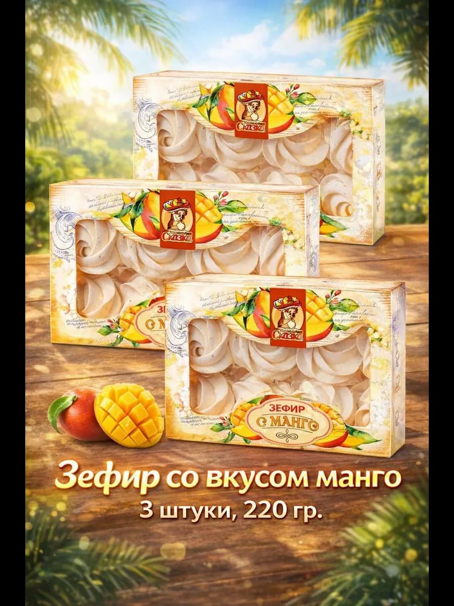 Зефир Манго 220гр. 3шт