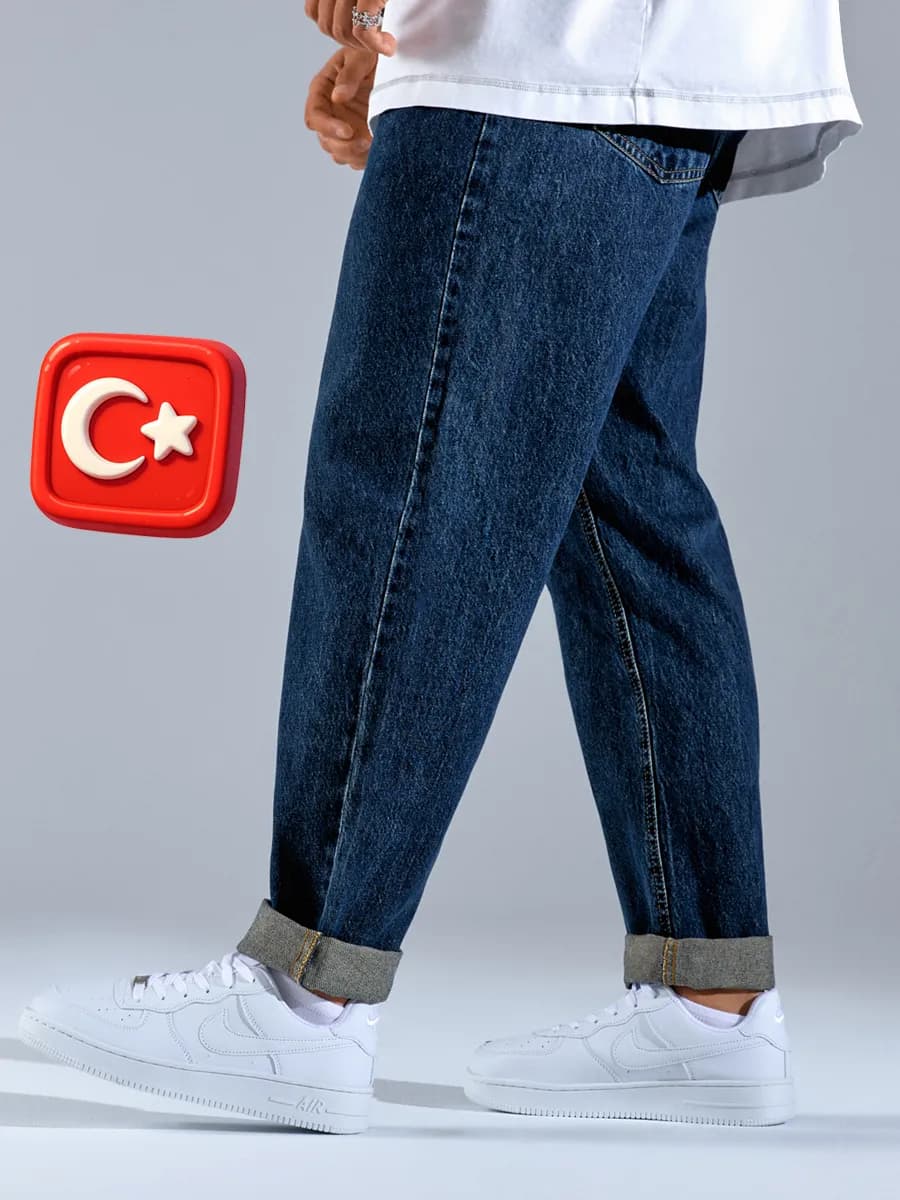 Джинсы мужские бананы хлопковые