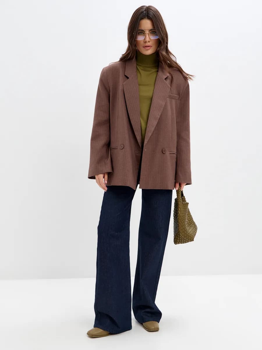 Пиджак оверсайз удлиненный