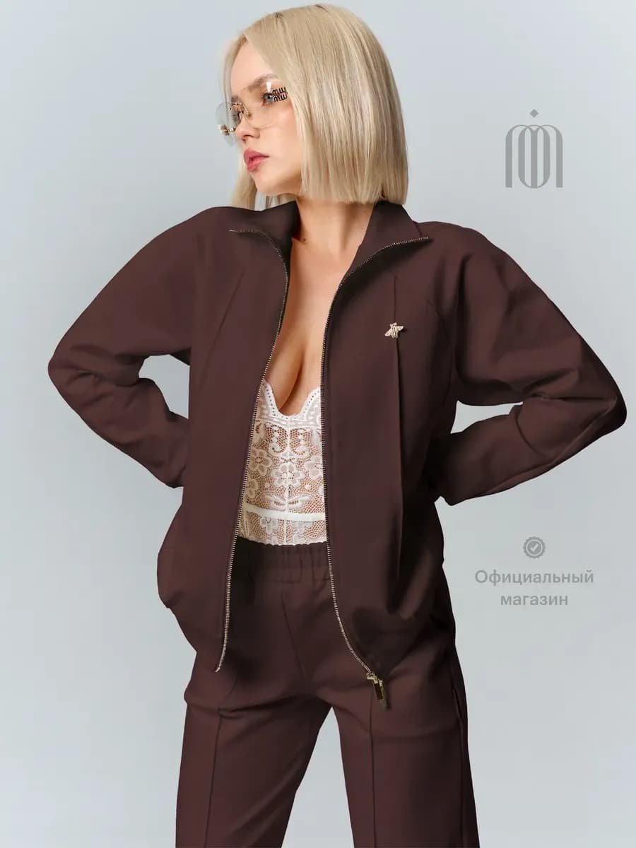 Спортивный костюм брючный на молнии