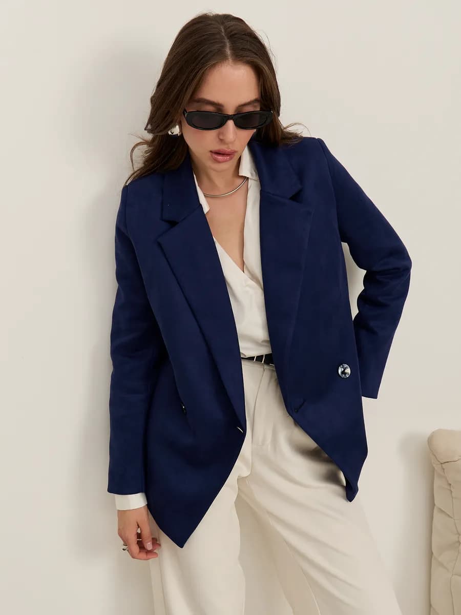 Пиджак замшевый вечерний на Новый год