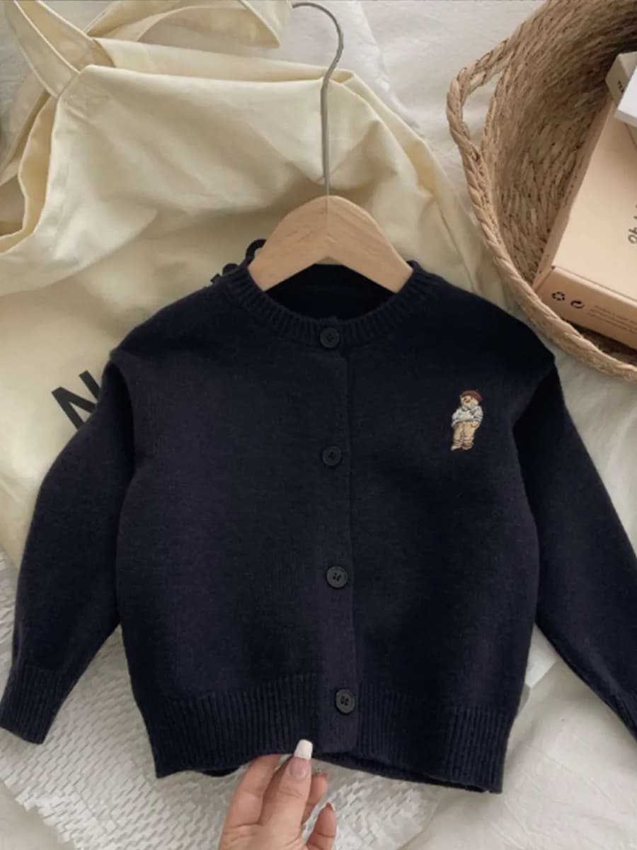 Кардиган вязаный на пуговицах школьный