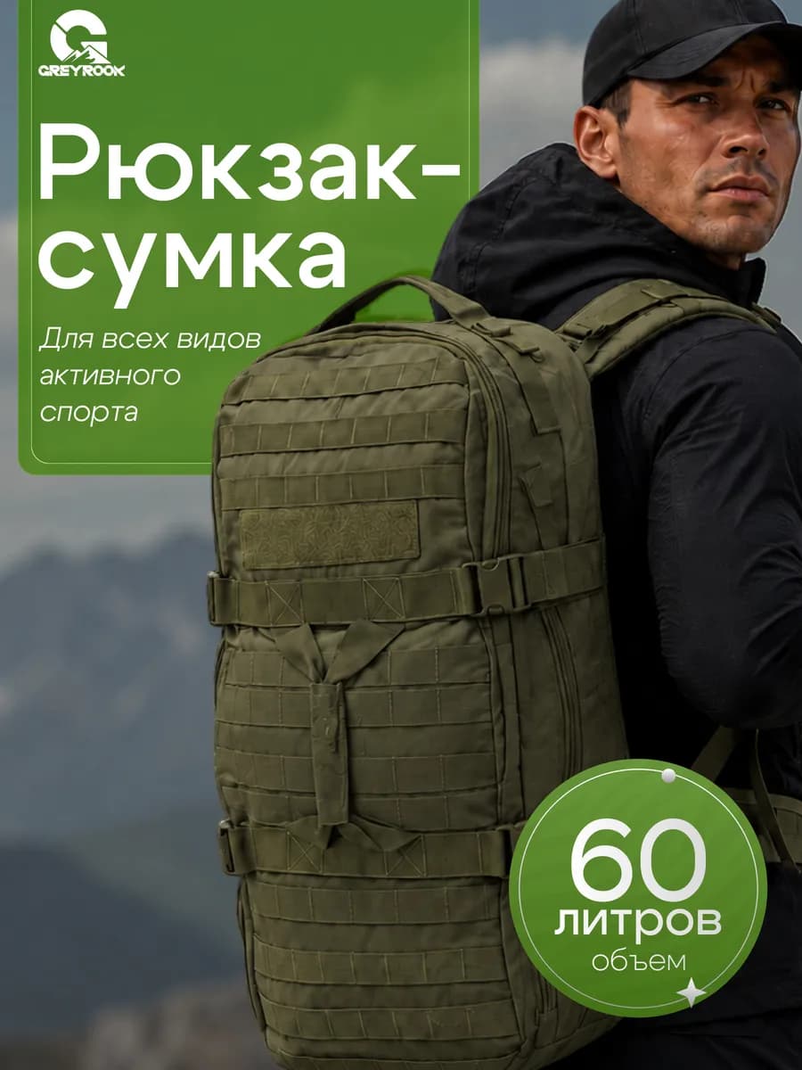 Сумка рюкзак тактическая дорожная