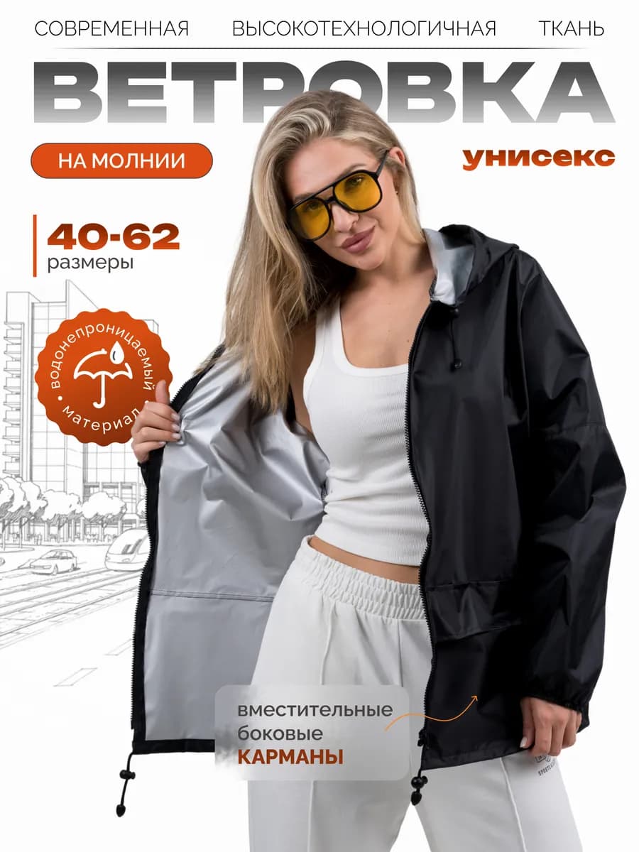 Дождевик-ветровка