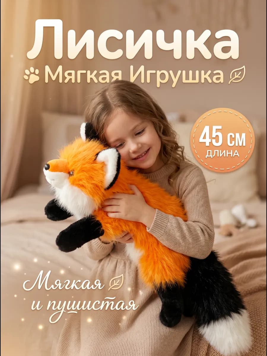 Игрушка мягкая Лисичка
