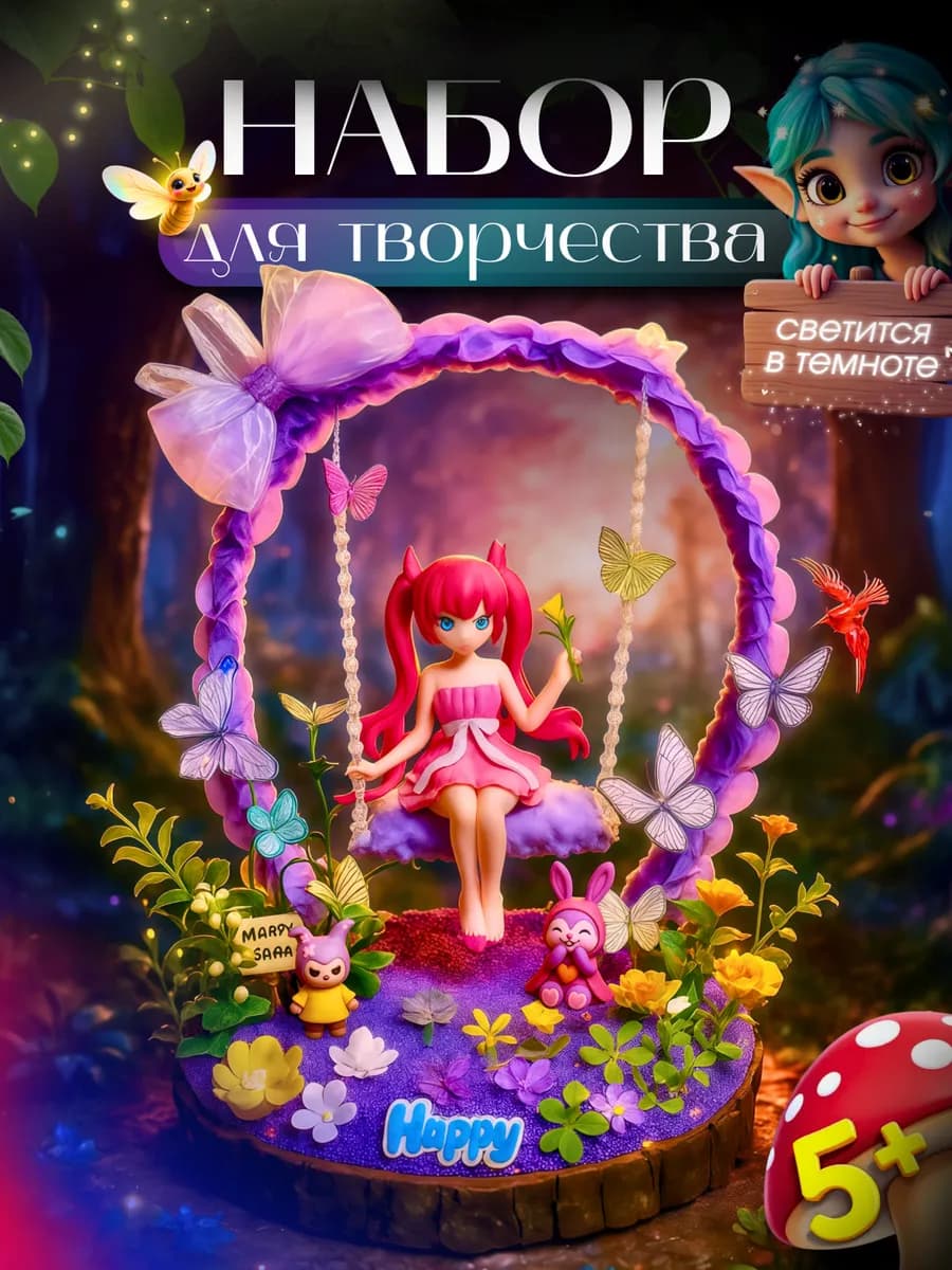 Набор для творчества, поделок и лепки для девочек