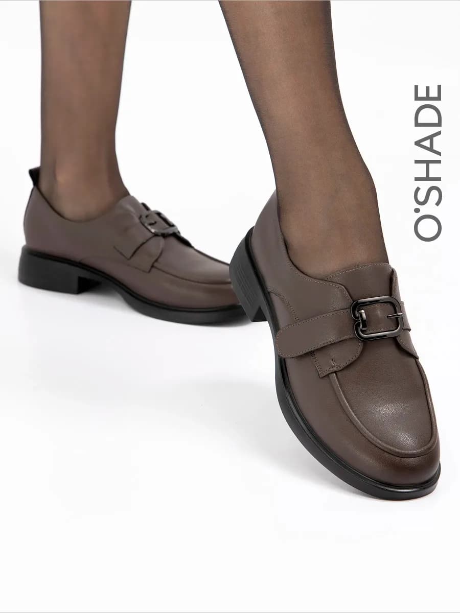 Полуботинки коричневые женские демисезонные