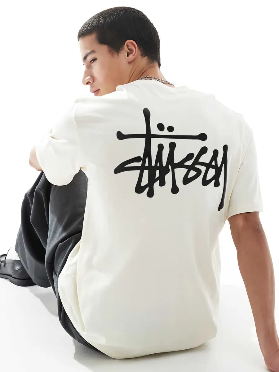 Футболка y2k с принтом Stussy