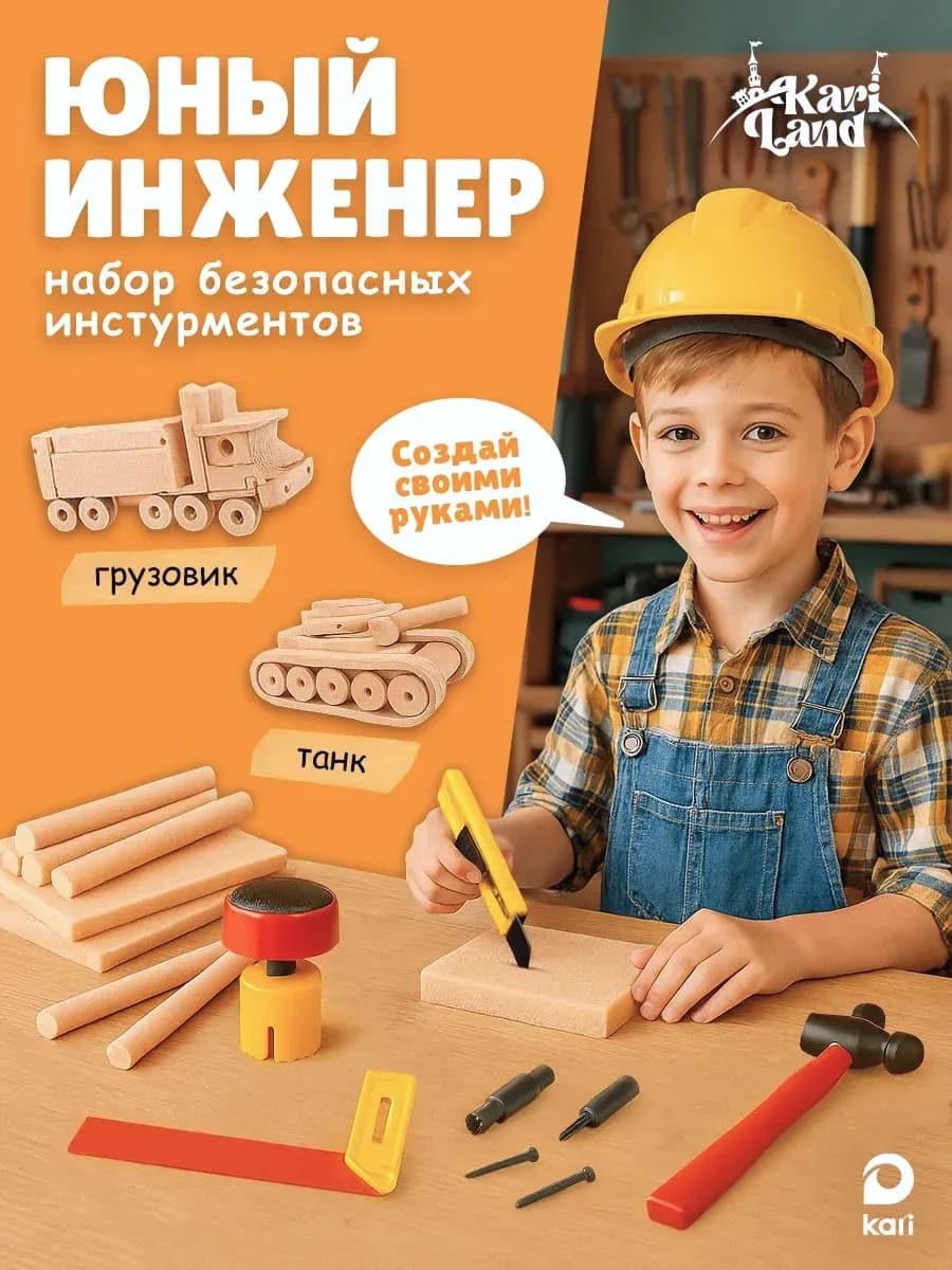 Набор для творчества для мальчиков Сделай сам Игрушку - фото 1