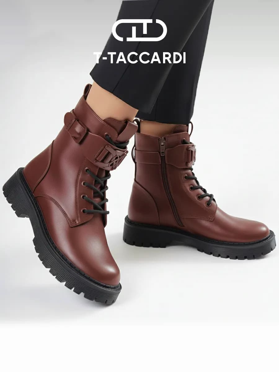 Ботинки женские демисезонные на платформе берцы