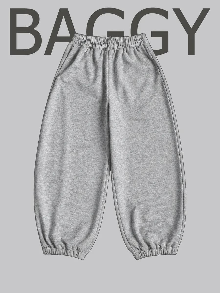 Широкие спортивные штаны оверсайз багги - фото 1