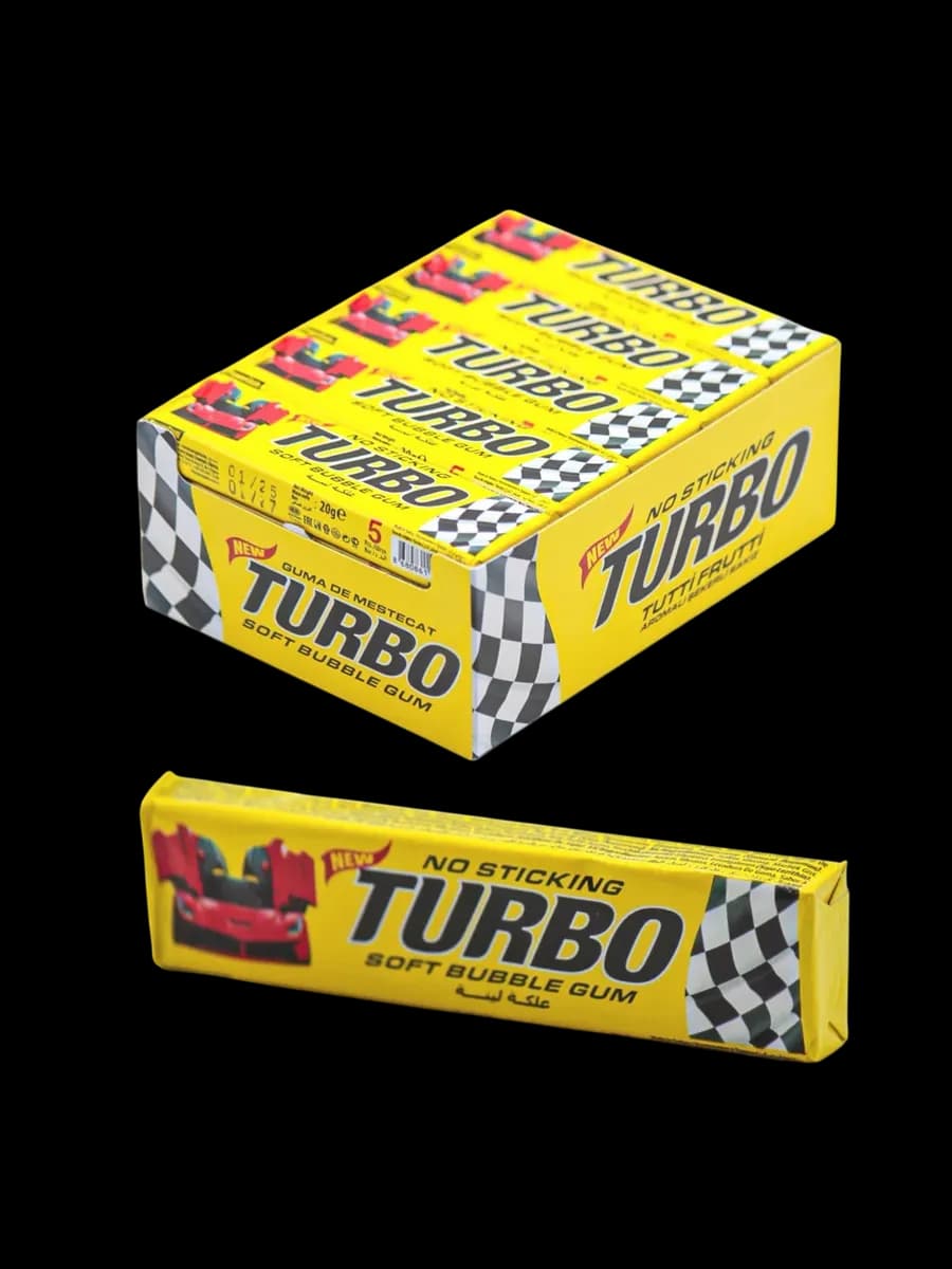 Жевательная резинка Turbo, блок 20шт