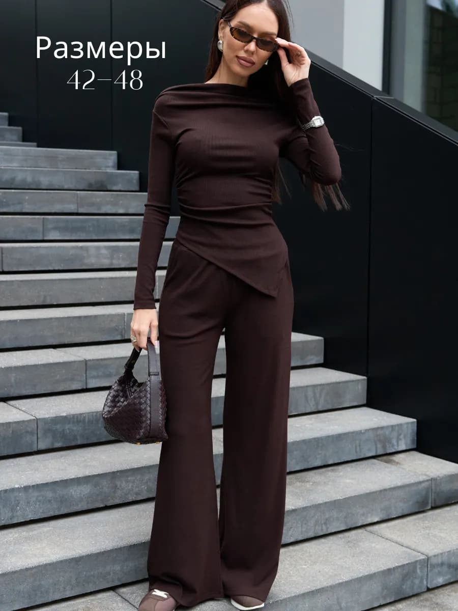 Костюм трикотажный теплый брючный