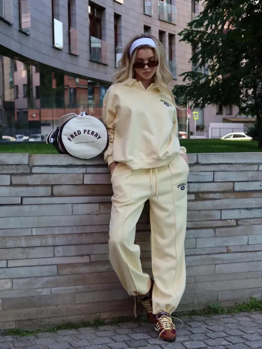 Спортивный костюм оверсайз без начеса