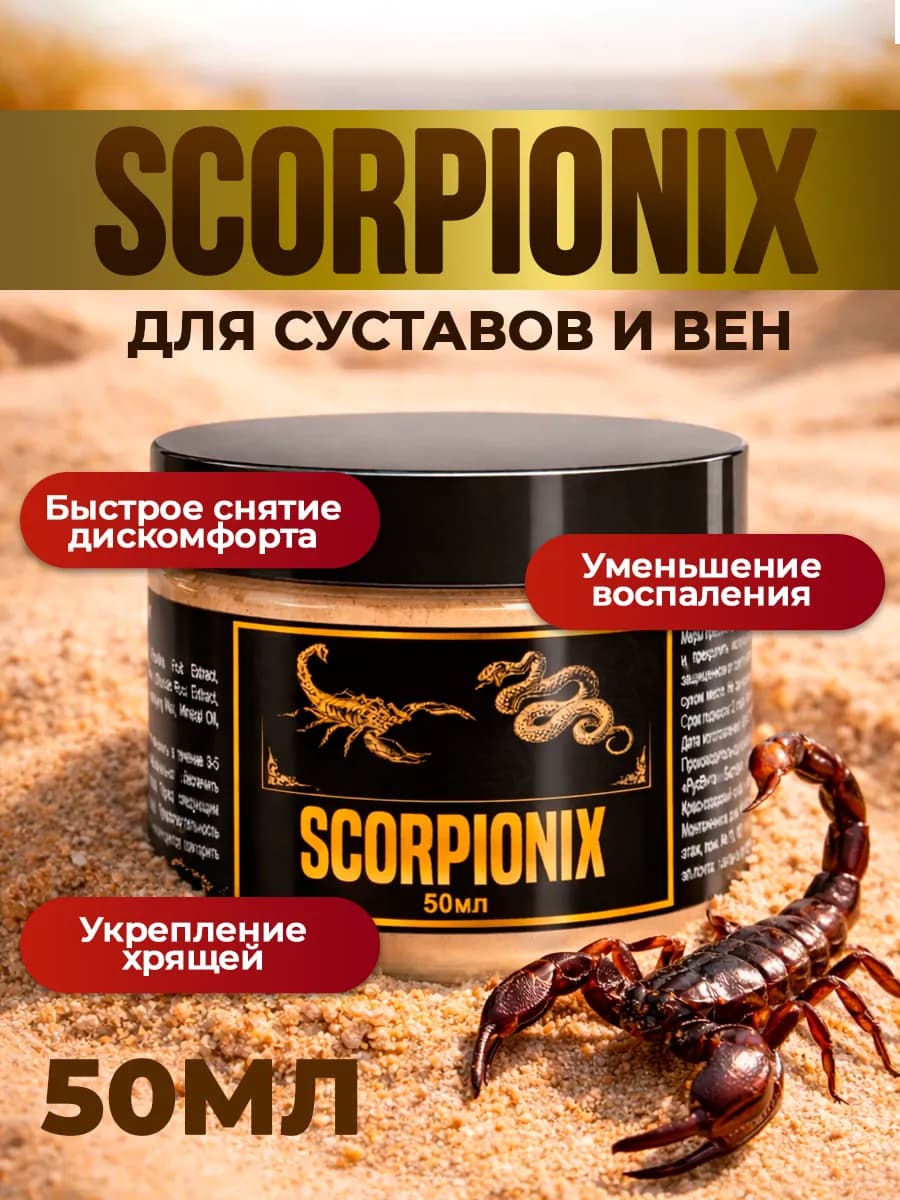 Скорпионикс мазь для суставов 50 мл