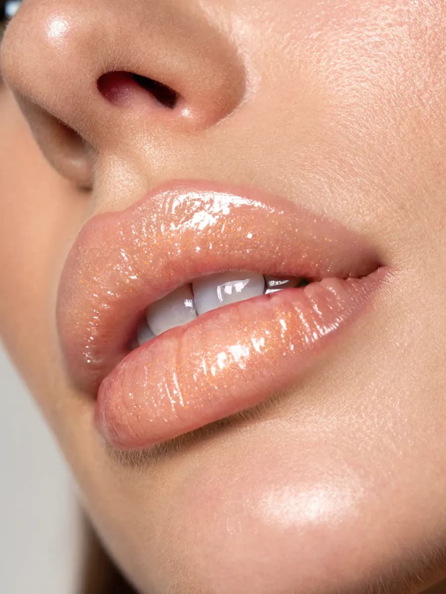 Блеск для губ с блестками