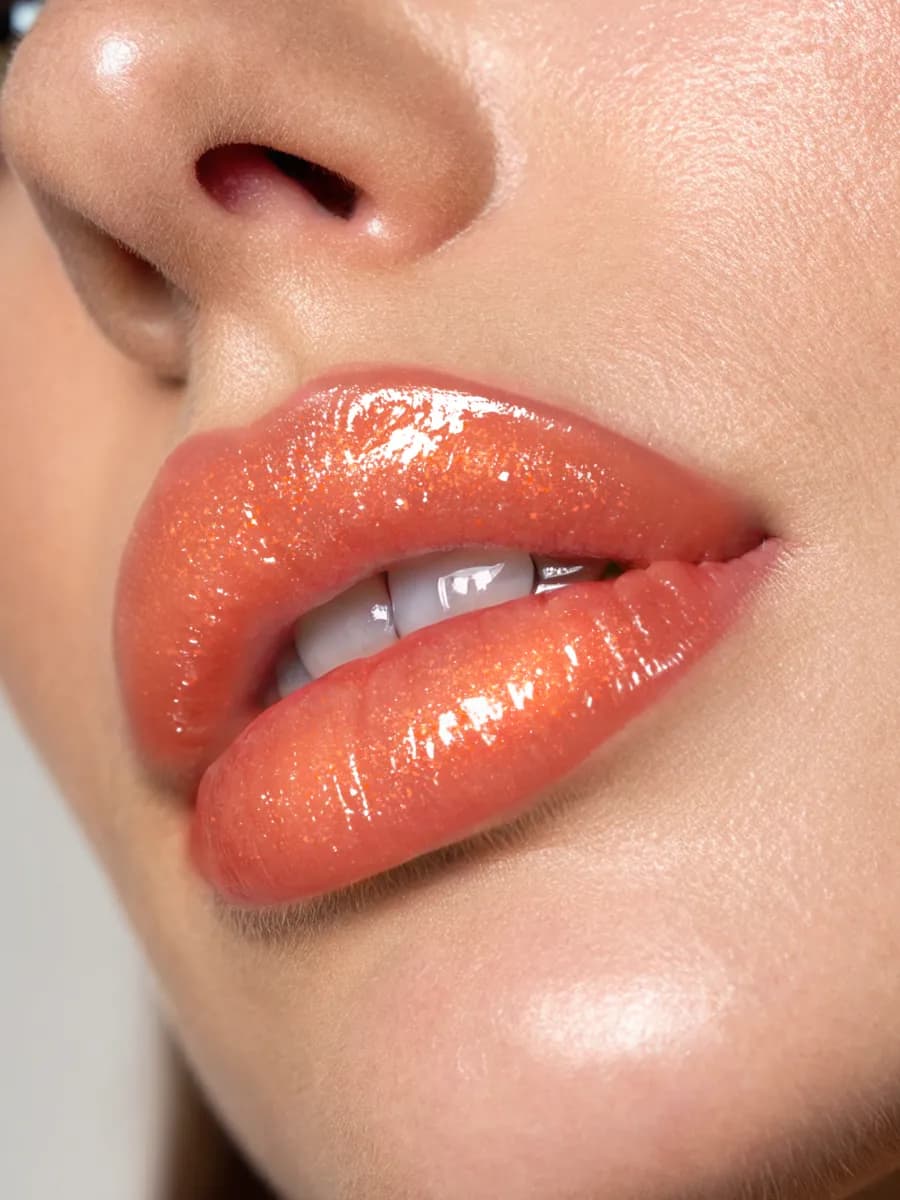 Блеск для губ с блестками