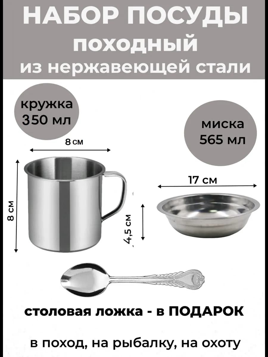 Набор посуды туристический