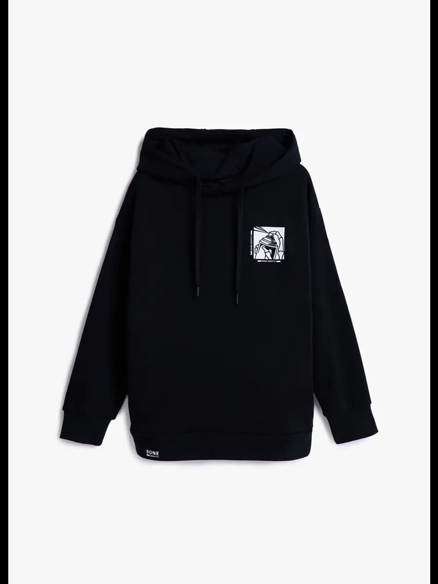 Толстовка черная Bone