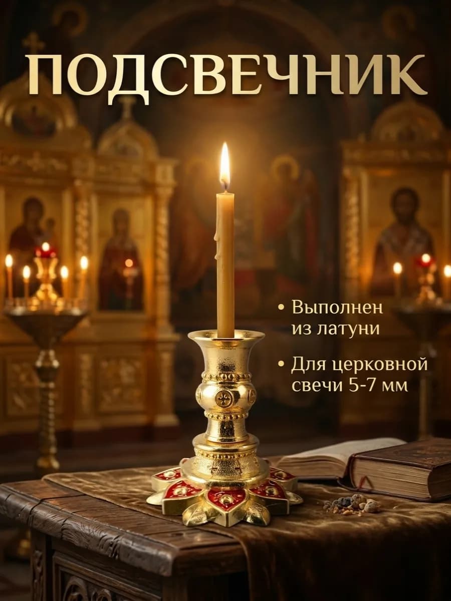 Подсвечник церковный подставка для свечей