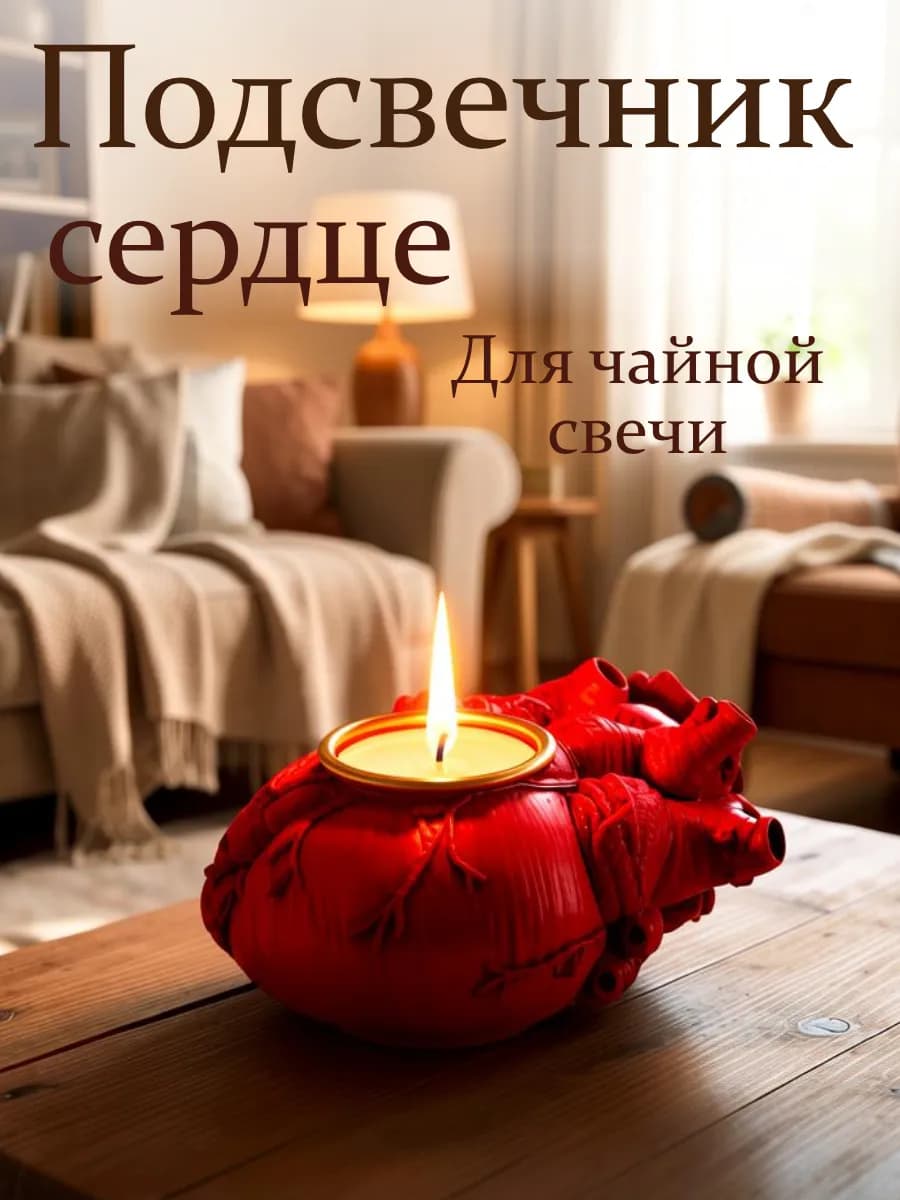 Подсвечник сердце