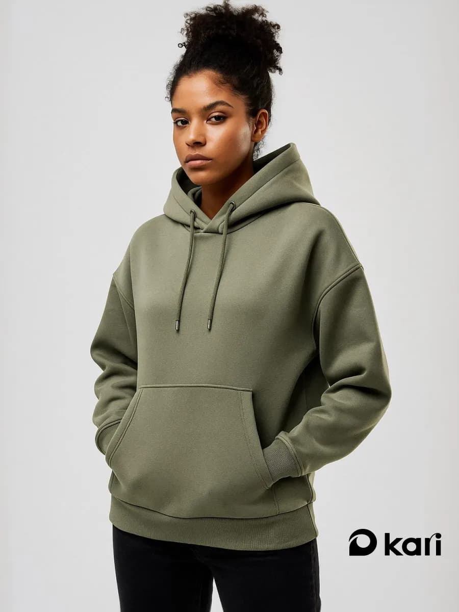 Худи женское красное утепленное с начесом