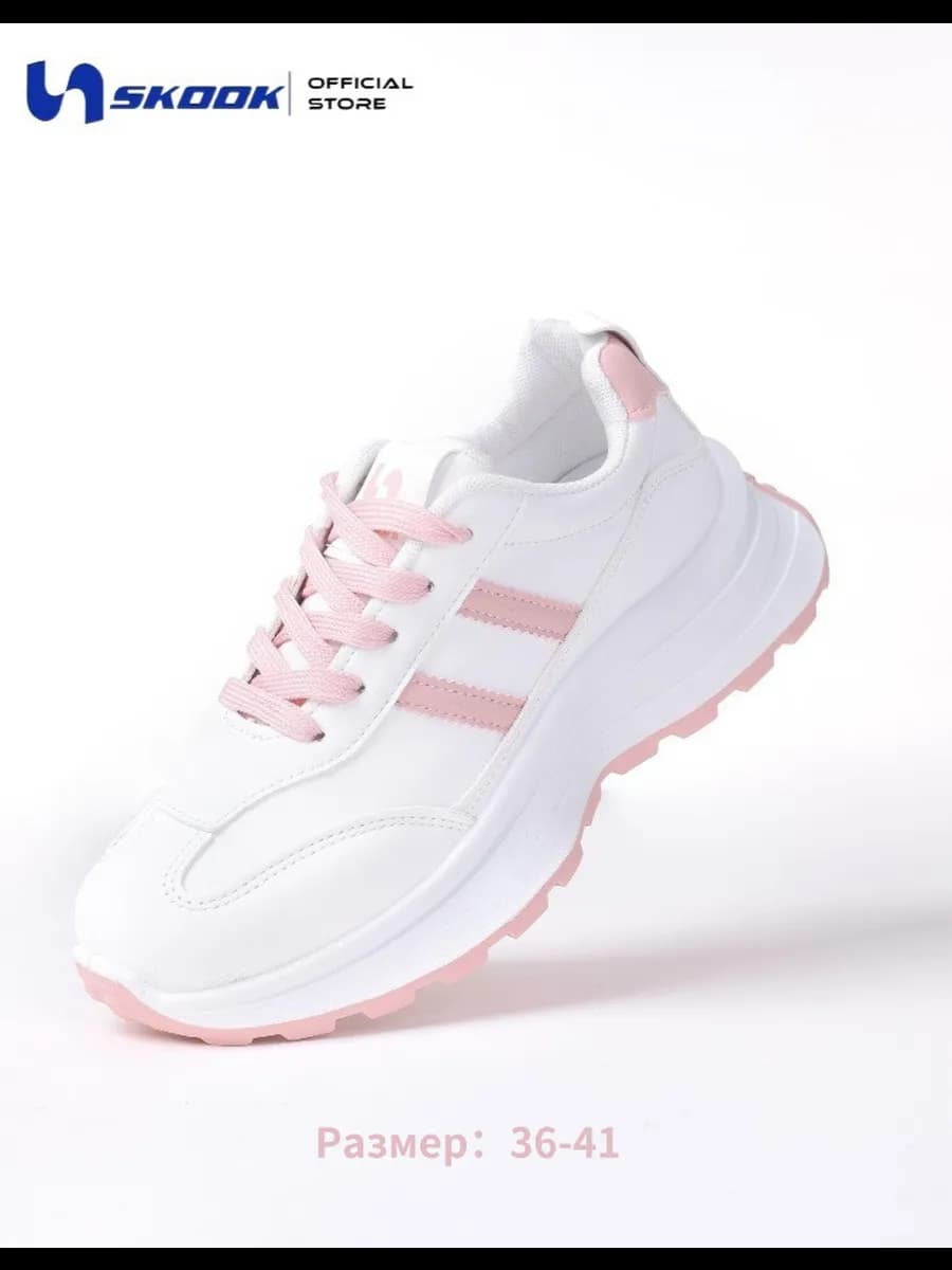 Кроссовки спортивные на платформе - фото 1