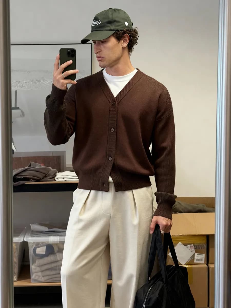 Кардиган вязаный на пуговицах