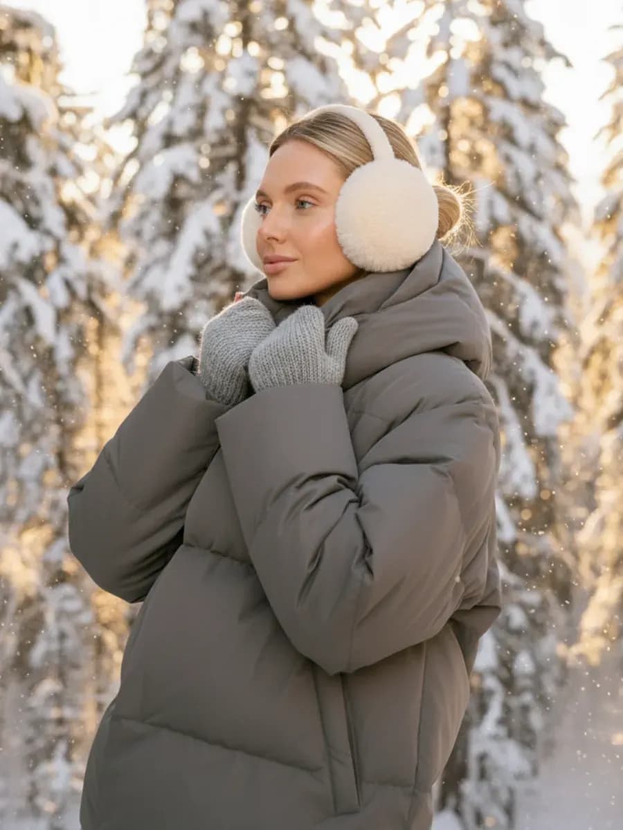 Зимняя куртка с капюшоном