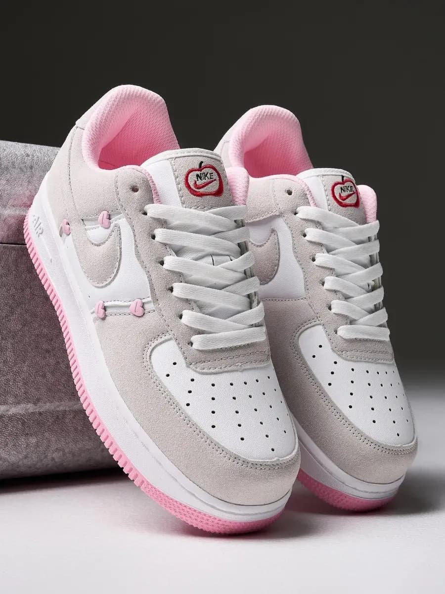 Кроссовки Air Force 1 форсы серые кеды для школы