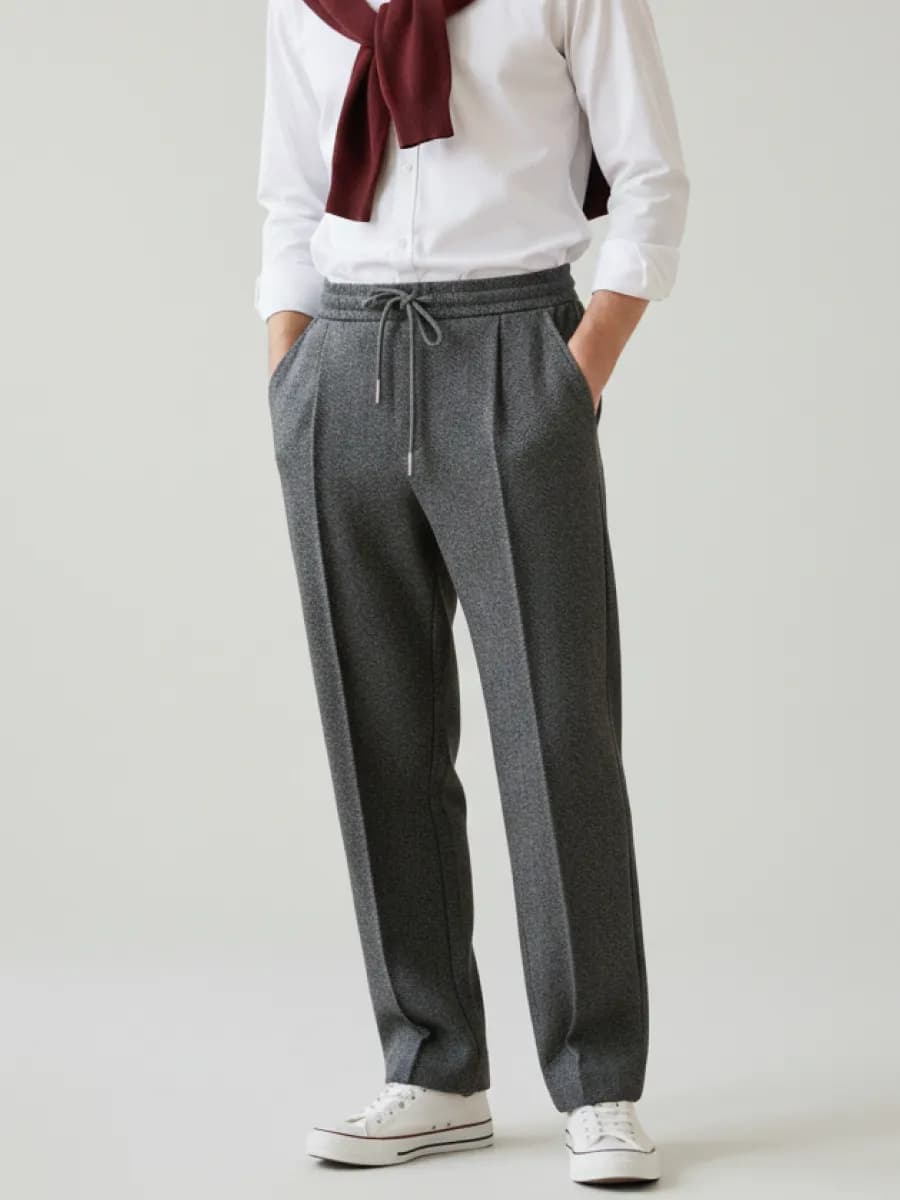 Школьные брюки утепленные на резинке для девочки и мальчика