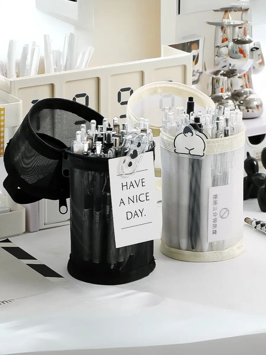 Школьный пенал подростковый у2k черный