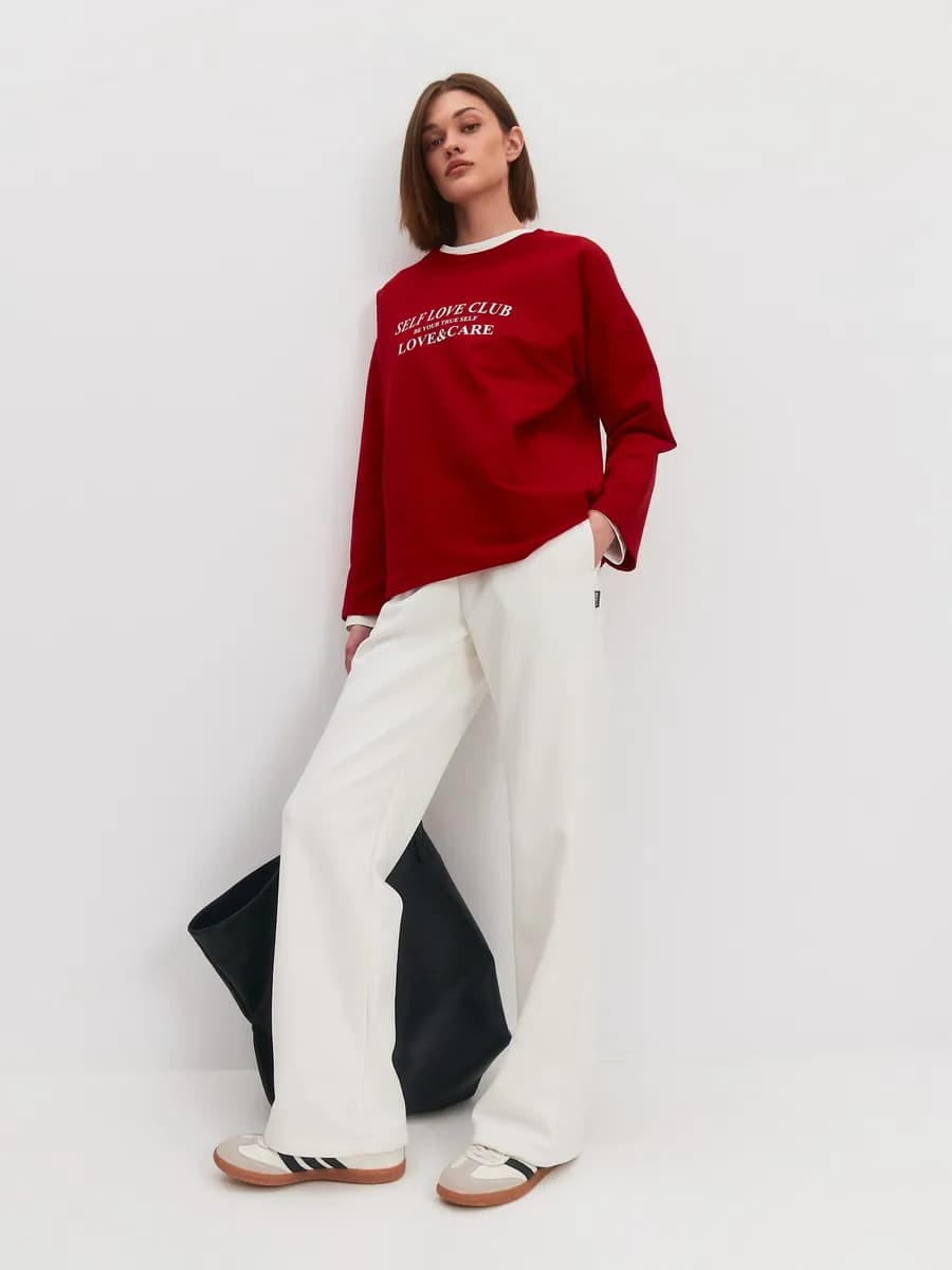 Брюки спортивные с начесом