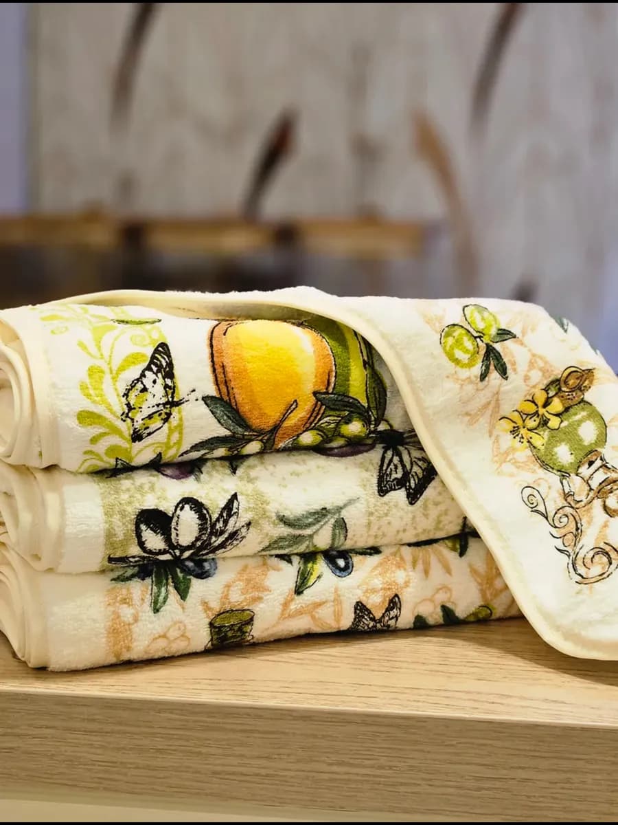 Полотенца кухонные из микрофибры набор подарочный 3 шт