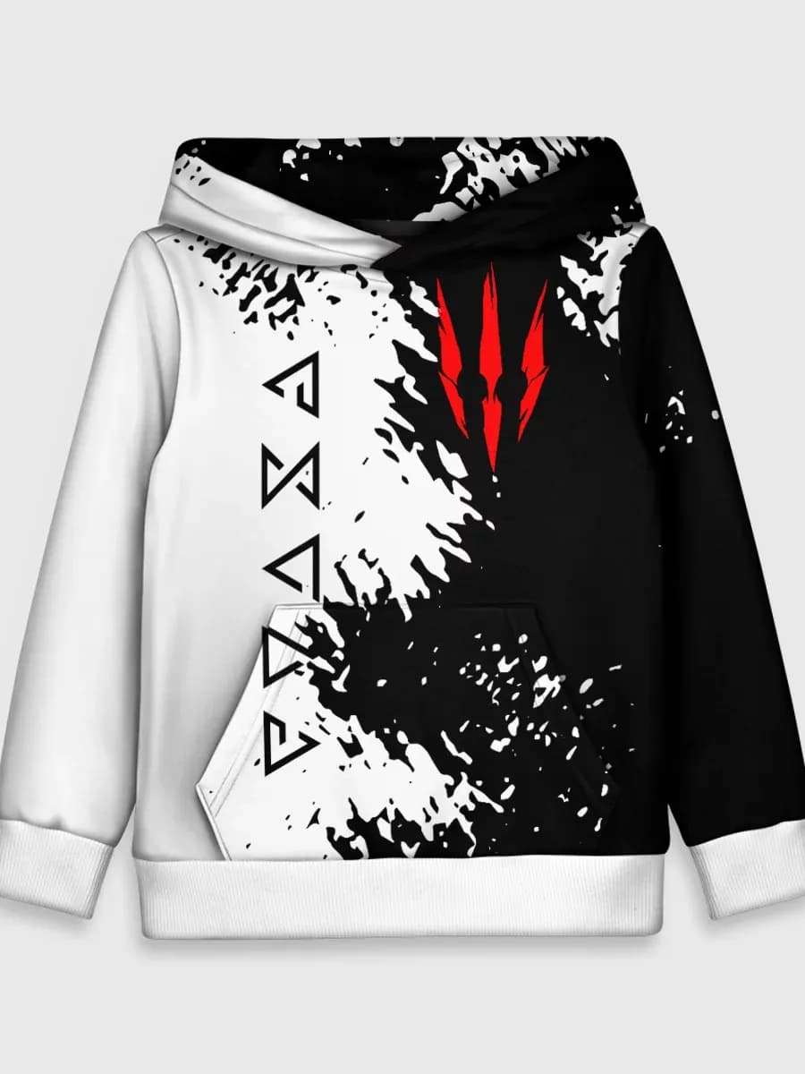 толстовка с принтом the witcher