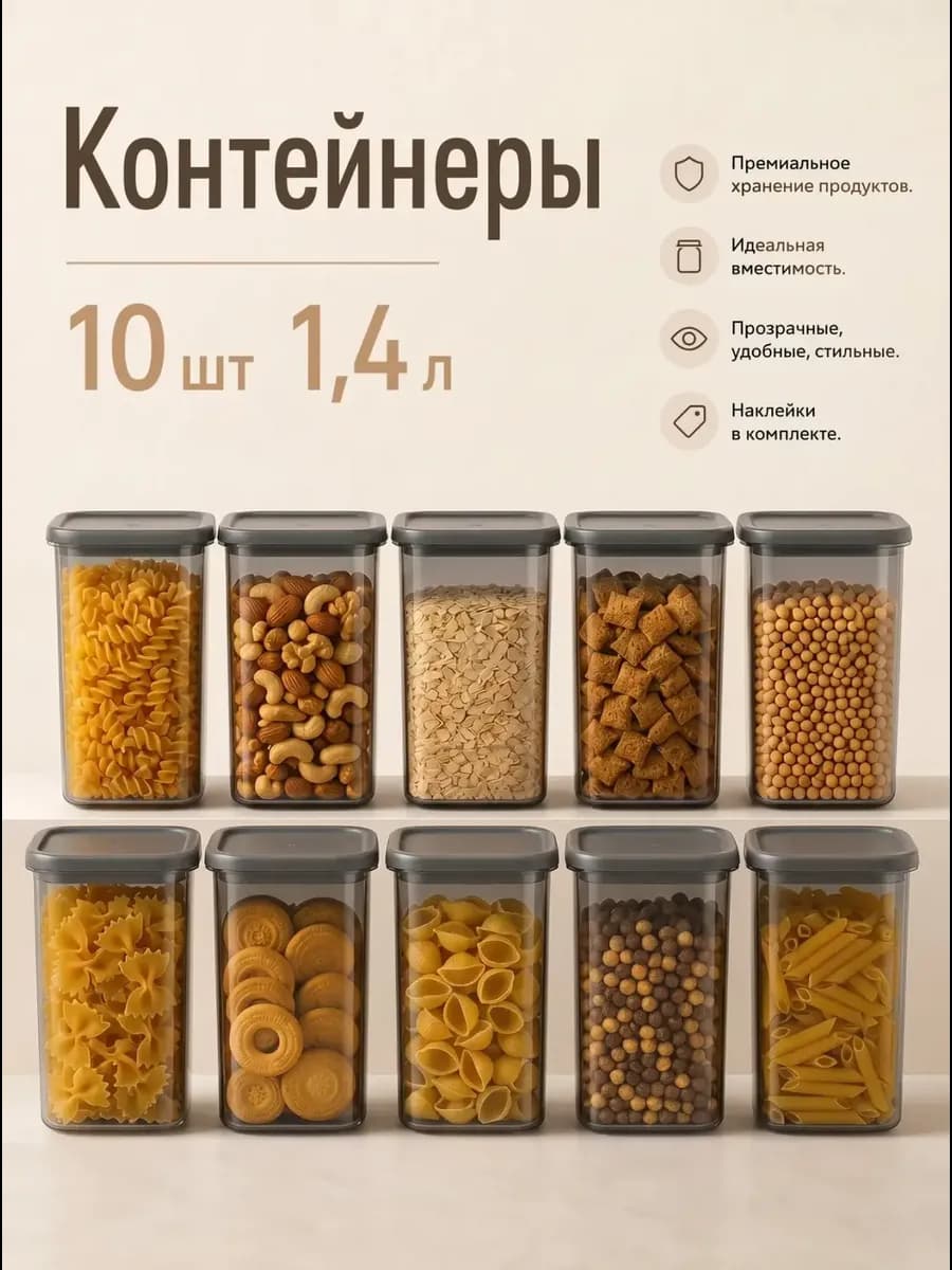 Контейнеры для круп банки для сыпучих продуктов