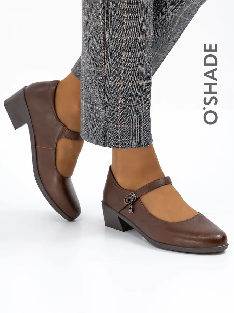 Туфли коричневые женские