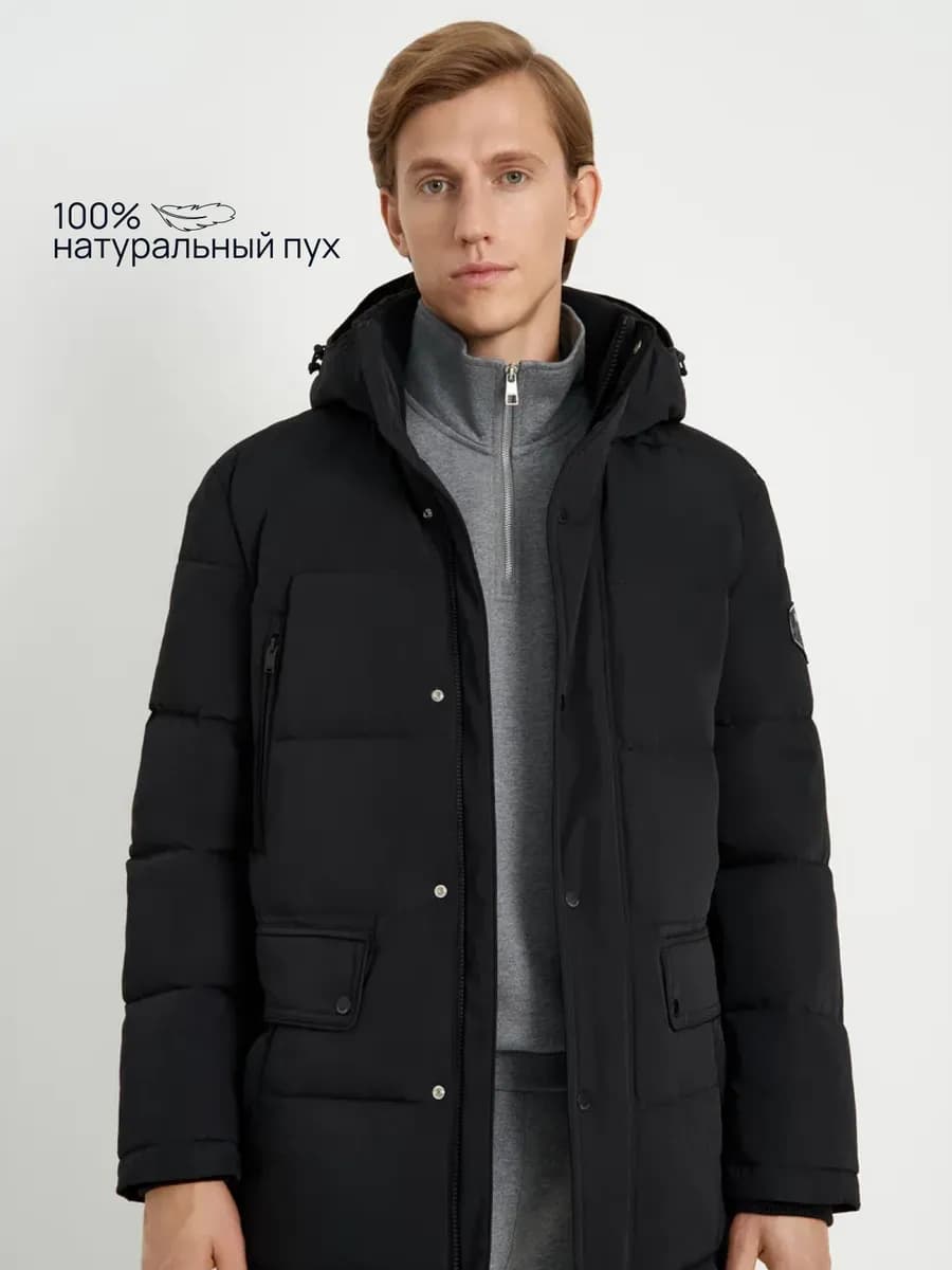 Пуховое полупальто