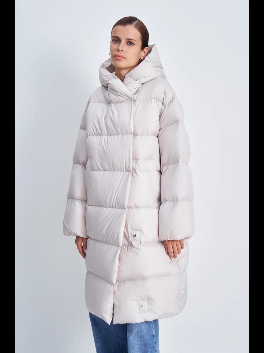 Пуховое пальто - фото 1