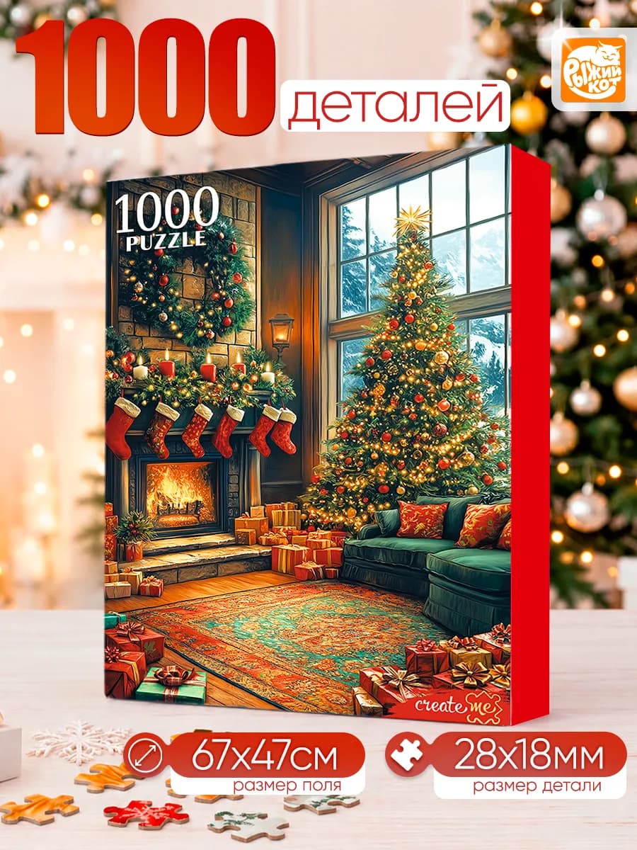 Пазлы новогодние 1000