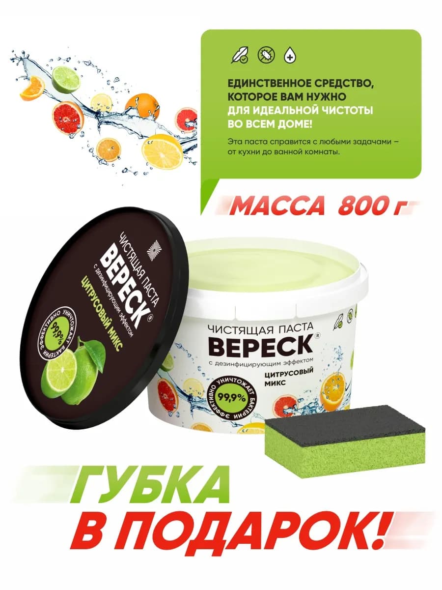 Чистящая паста универсальная с дезинфицирующим эффектом - фото 1