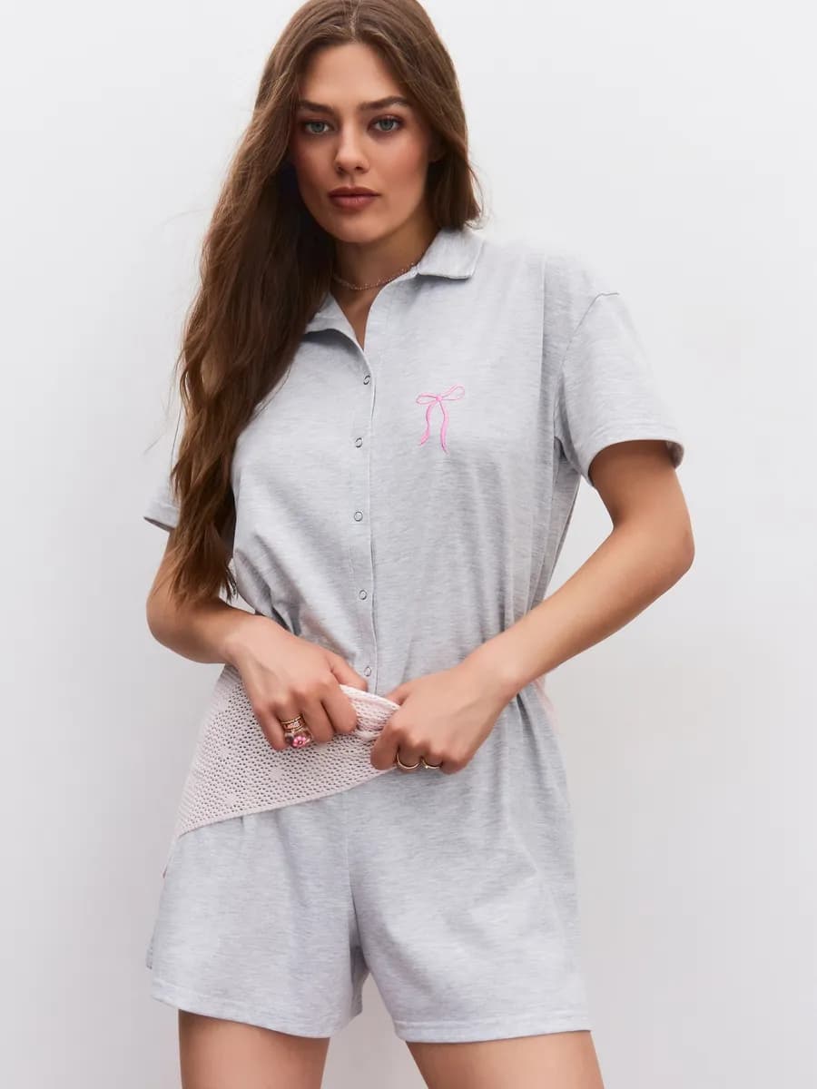 Пижама комбинезон домашний с шортами