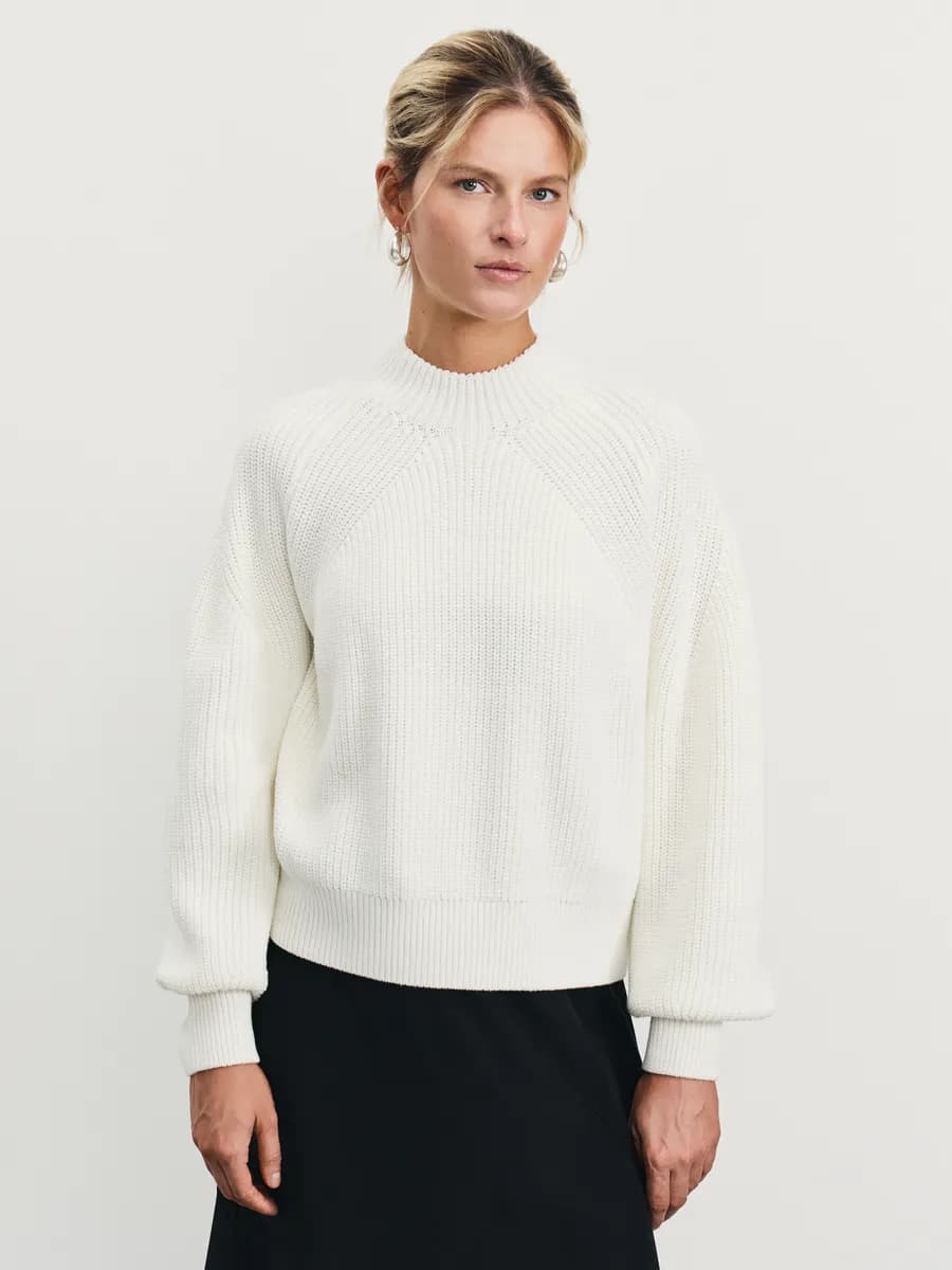 Джемпер вязаный свитер осенний из хлопка