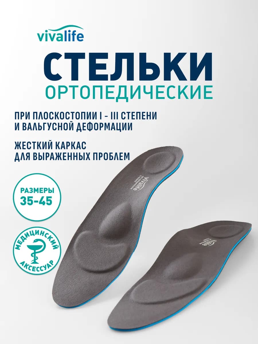 Ортопедические стельки от плоскостопия до 3 степени Ст-320.2