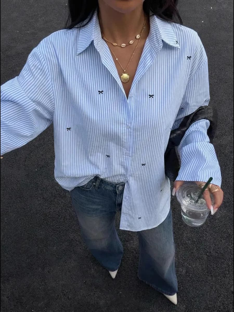 Рубашка школьная нарядная осенняя