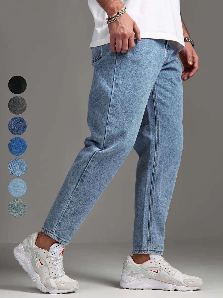 Джинсы бананы широкие