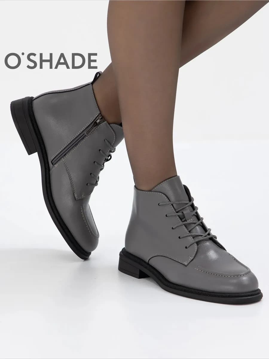 Ботинки женские демисезонные на низком каблуке