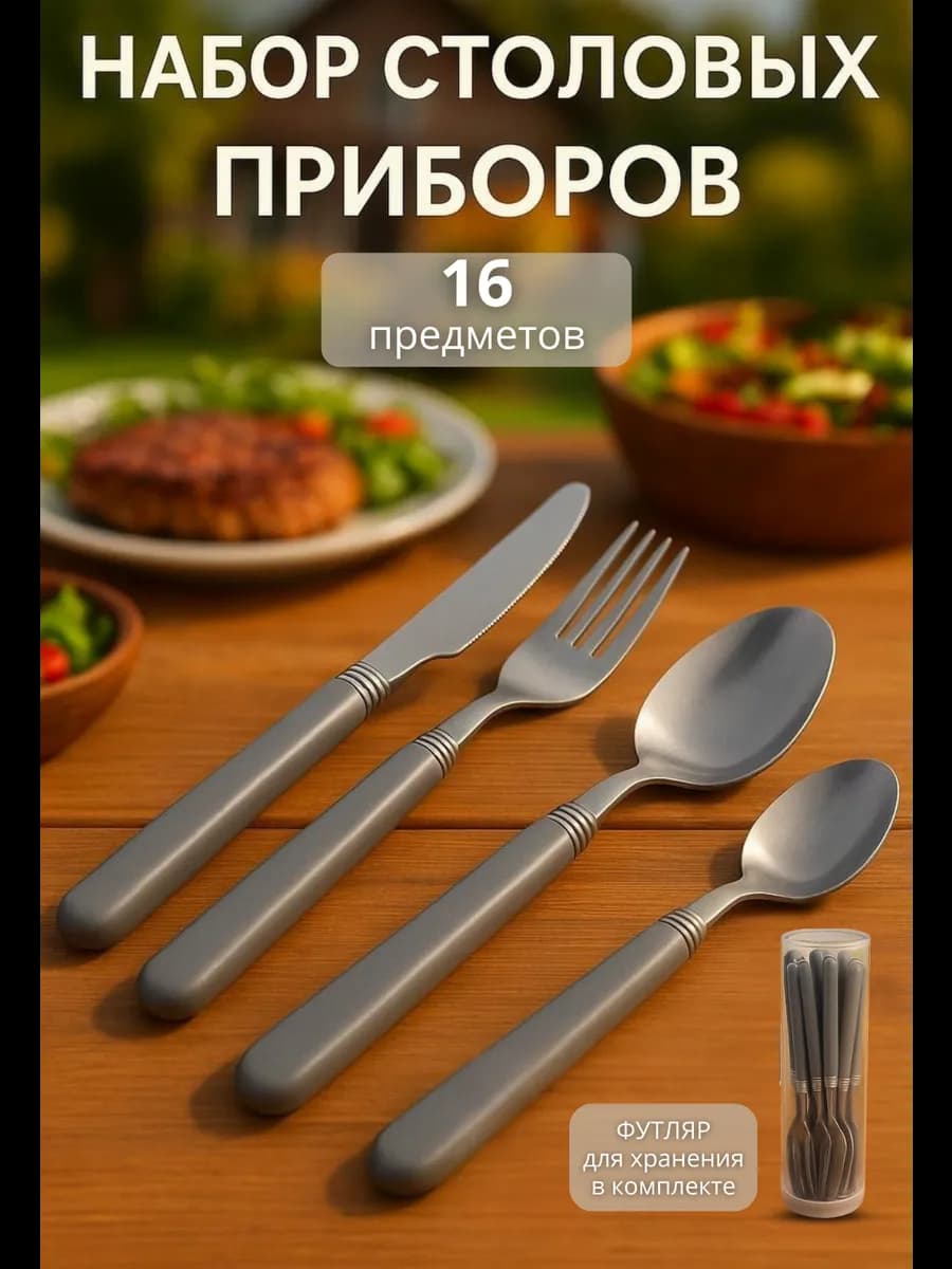 Набор столовых приборов на пикник