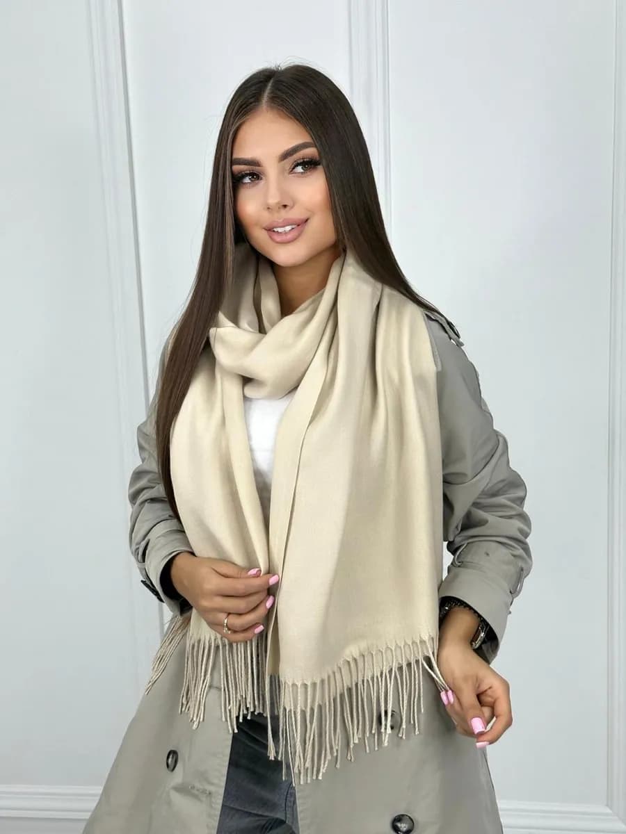 Палантин женский теплый легкий осень зима