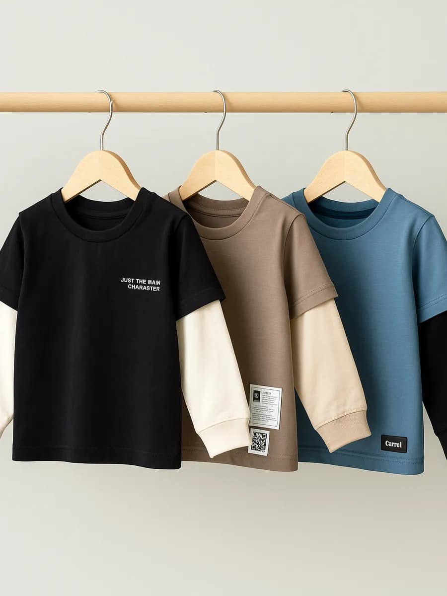 Лонгсливы детские комплект 3 шт